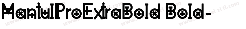 MantulProExtraBold Bold字体转换